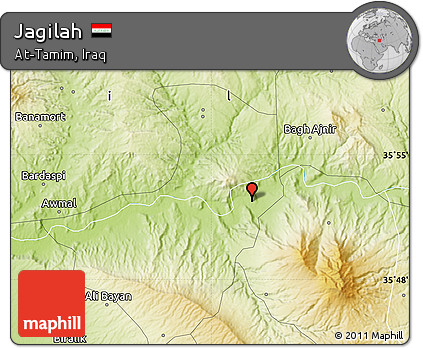 Physical Map of Jagilah