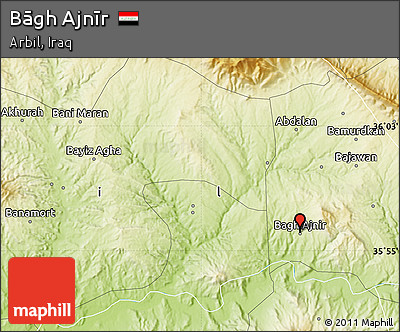 Physical Map of Bāgh Ajnīr