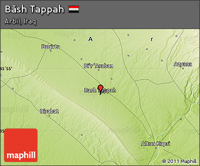 Physical Map of Bāsh Tappah