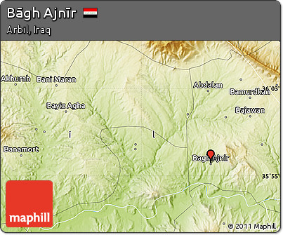 Physical Map of Bāgh Ajnīr