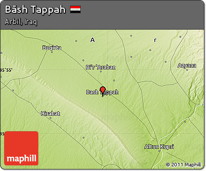 Physical Map of Bāsh Tappah