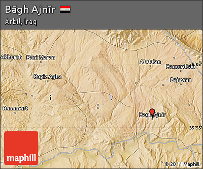 Satellite Map of Bāgh Ajnīr