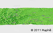 Political Panoramic Map of the area around 35° 52' 19" N, 46° 49' 30" E