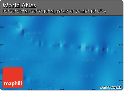 Physical Map of the Area around 35° 52' 19" N, 49° 13' 30" W