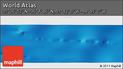 Physical Panoramic Map of the Area around 35° 52' 19" N, 49° 13' 30" W