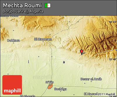 Physical Map of Mechta Roumi