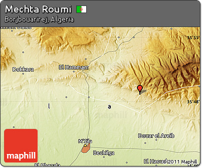 Physical Map of Mechta Roumi