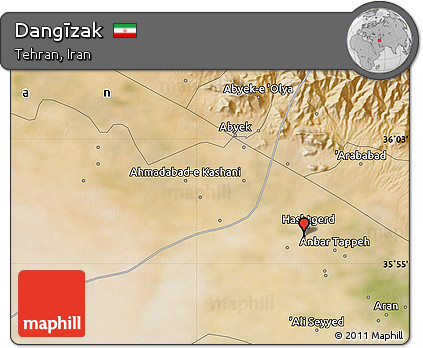 Satellite Map of Dangīzak