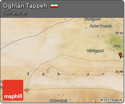 Satellite Map of Oghlān Tappeh