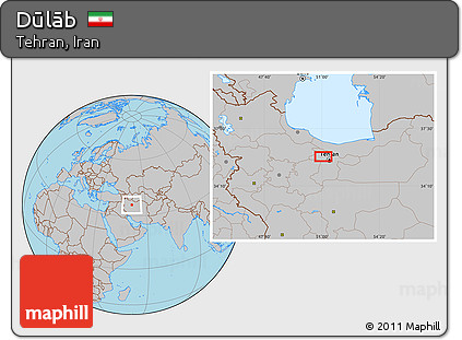 Gray Location Map of Dūlāb