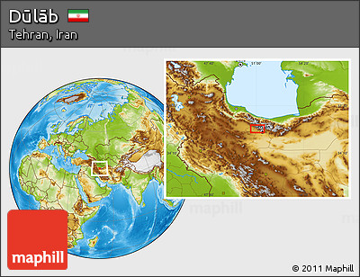 Physical Location Map of Dūlāb