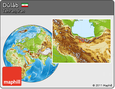Physical Location Map of Dūlāb