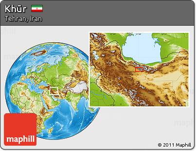 Physical Location Map of Khūr
