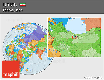 Political Location Map of Dūlāb