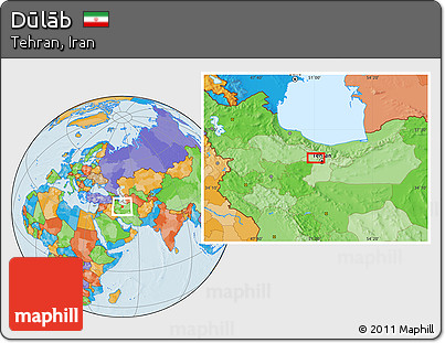 Political Location Map of Dūlāb