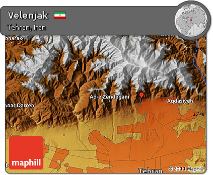 Physical Map of Velenjak