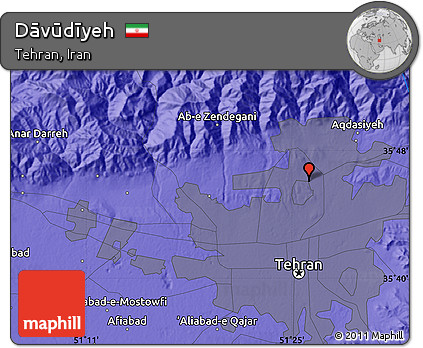 Political Map of Dāvūdīyeh