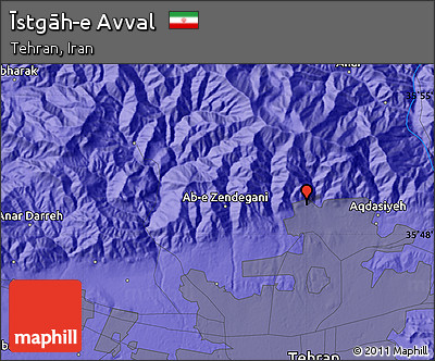 Political Map of Īstgāh-e Avval