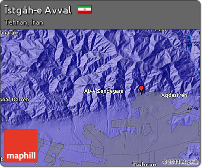 Political Map of Īstgāh-e Avval
