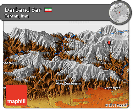 Physical Panoramic Map of Darband Sar