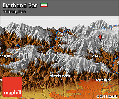 Physical Panoramic Map of Darband Sar