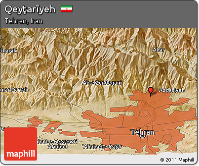 Satellite Panoramic Map of Qeyţarīyeh