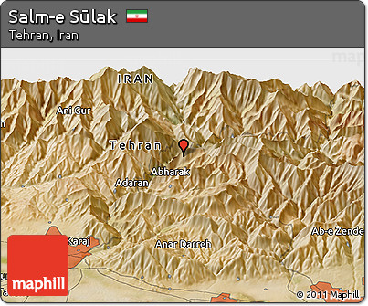 Satellite Panoramic Map of Salm-e Sūlak