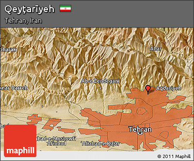 Satellite Panoramic Map of Qeyţarīyeh