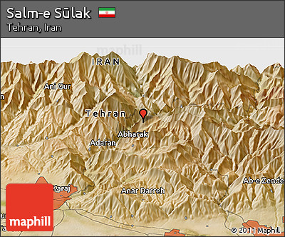 Satellite Panoramic Map of Salm-e Sūlak