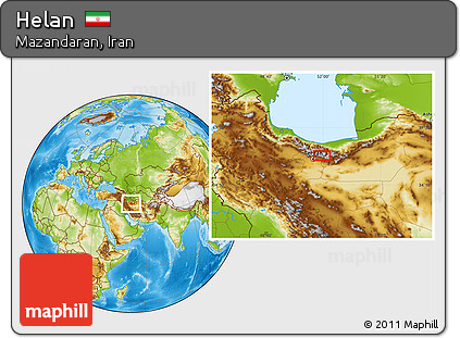 Physical Location Map of Helan