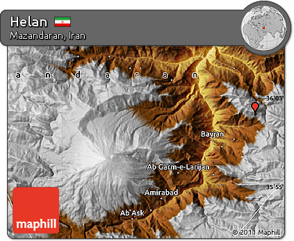 Physical Map of Helan