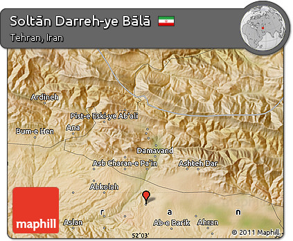 Satellite Map of Soltān Darreh-ye Bālā