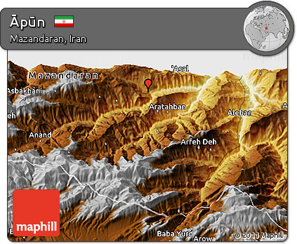 Physical 3D Map of Āpūn