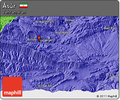 Political 3D Map of Āsūr