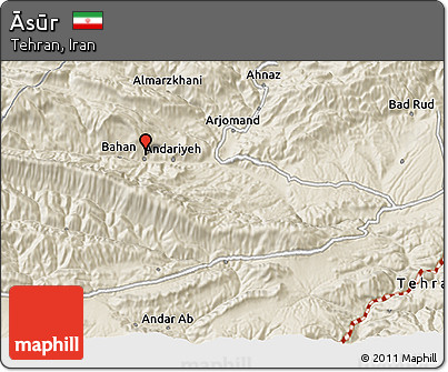 Shaded Relief 3D Map of Āsūr