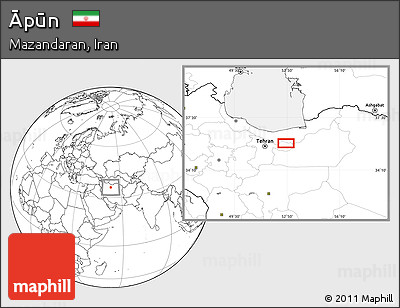Blank Location Map of Āpūn