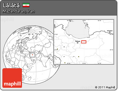 Blank Location Map of Lālātā
