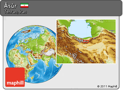 Physical Location Map of Āsūr
