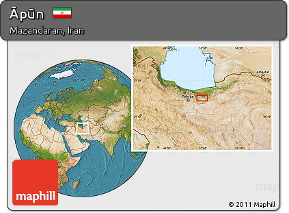 Satellite Location Map of Āpūn