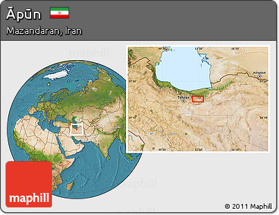 Satellite Location Map of Āpūn