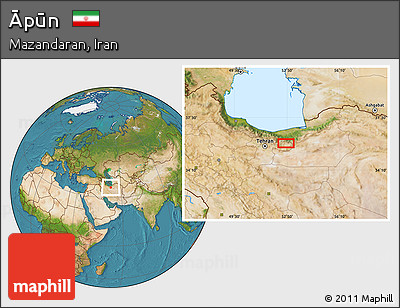 Satellite Location Map of Āpūn