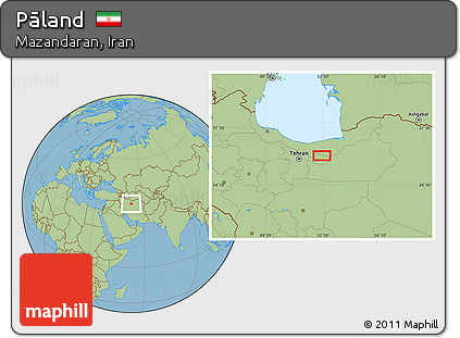 Savanna Style Location Map of Pāland