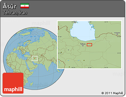 Savanna Style Location Map of Āsūr