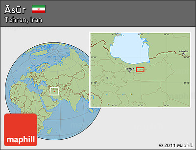 Savanna Style Location Map of Āsūr