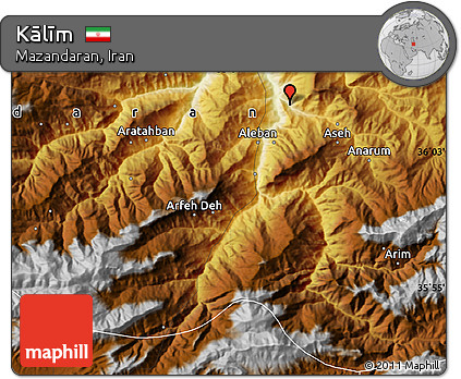 Physical Map of Kālīm