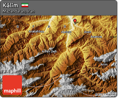 Physical Map of Kālīm