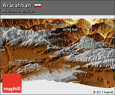 Physical Panoramic Map of Arātahban
