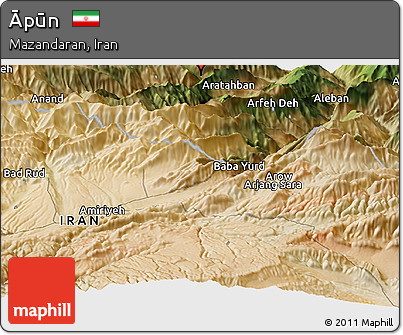 Satellite Panoramic Map of Āpūn