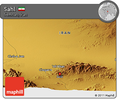 Physical Panoramic Map of Sahl