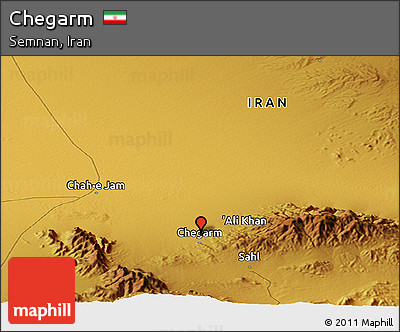 Physical Panoramic Map of Chegarm